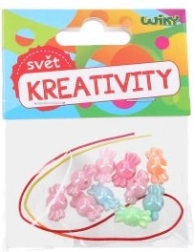 Bonte kralen met koord