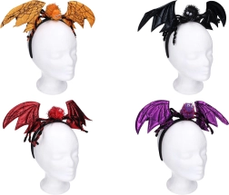 Carnavalsdiadeem met oren en spinnendecoratie