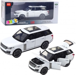 metalen model LAND ROVER Range Rover 1:32 wit met licht en geluid
