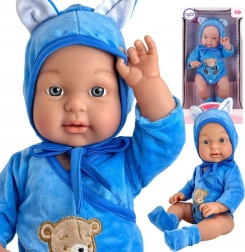 Woopie realistische babypop in beertjespak 46 cm