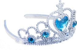 Kroontje winterprinses met blauwe steentjes