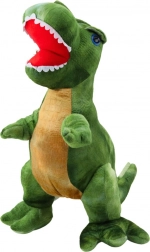 Pluchen dinosaurus groen met huidtextuur