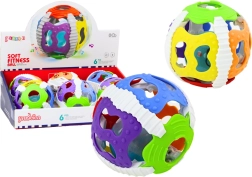 Zintuigelijke bal voor zuigelingen, rubberen, met licht en geluid, kleurrijk