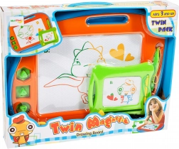 Magnetisch tekenbord 2-in-1 met wisser en stempels