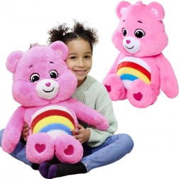 Pluchen teddybeer CARE BEARS Cheer Bear roze 60 cm