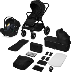 Lionelo gecombineerde kinderwagen Layla 3in1 Zwart Onyx