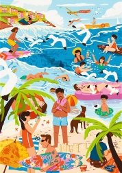 Trefl puzzel Premium Plus The Art of Colour: In de hete zomer 1000 stukjes