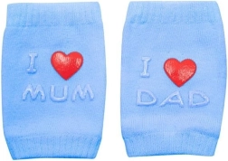 Kinderkniebeschermers met ABS I Love Mum & Dad – blauw