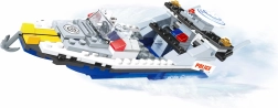 Compatibele bouwset BLOXO politieboot, 195 onderdelen
