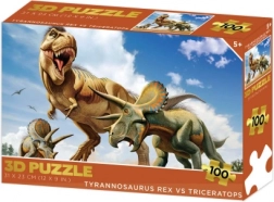 3D-puzzel – tyrannosaurus rex vs triceratops