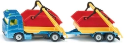 Siku vrachtwagen met container en aanhanger