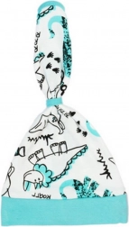 Babymutsje–sjaal van katoen Nicol Dinosaur