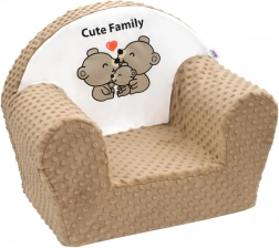 Kinderfauteuil van minky NEW BABY Cute Family cappuccino