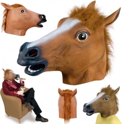 Latex paardenhoofd masker voor feestjes