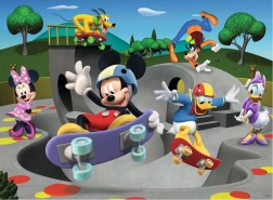 Puzzel Mickey & Minnie: In het skatepark XXL 100 stukjes