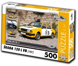 Puzzel Retro-auto’s Škoda 120 L VB (1987) – 500 stukjes