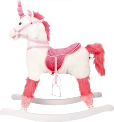 Interactieve eenhoorn op een schommelbasis