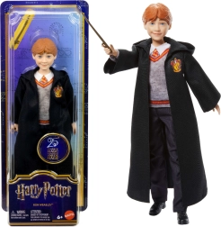 Ron Weasley-pop in tovenaarskostuum met toverstok