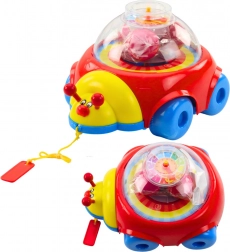 Trek-lieveheersbeestje met balletjes en klok voor kinderen