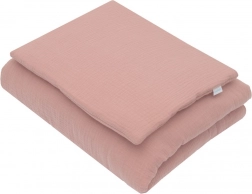 Mousselineset met vulling 70 × 80 cm roze New Baby
