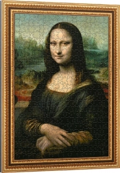 Puzzel Mona Lisa 500 stukjes met frame van TREFL