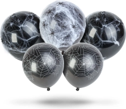 Halloween decoratieset met spinnenweb en spinnen