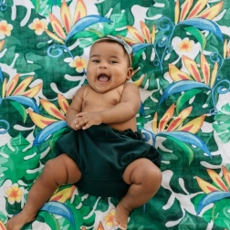 Bamboe mousseline doek Tommy Lise Lush Garden 120 × 120 cm