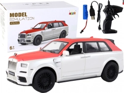 RC auto 1:20 wit‑rood met afstandsbediening