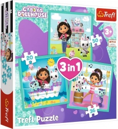 puzzel 3-in-1 Gabby’s Poëziehuis 3+ Trefl