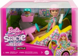 Pop Barbie Stacie en filmauto Gokart