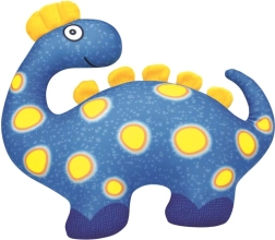 Pluchen dinosaurus blauw 33 cm