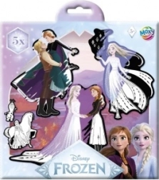 kraskaart-stickers Frozen, 5 stuks