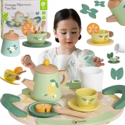 Houten theeset 14 stuks CLASSIC WORLD