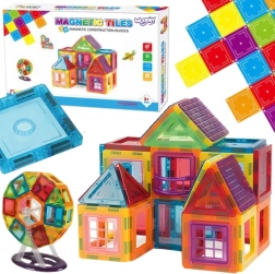 woopie magnetische 3d bouwset met neodymiumpanelen, 70 stuks