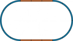 Piko bedding voor set A-spoor – basisovaal H0