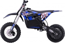 elektrische mini motor pitbike blauw 1000 W