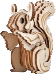 Woodcraft houten 3D-puzzel – eekhoorn