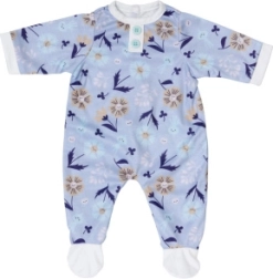 BABY born blauwe bloemenoverall voor een pop van 43 cm