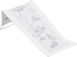 Textielen badzitje met uilenmotief, wit