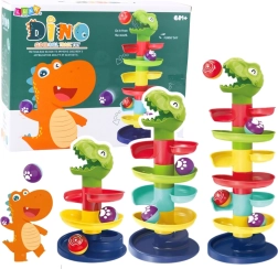 Toren-glijbaan met balletjes en dinosauruskop