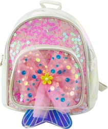 Kinder rugzak met tule strik wit