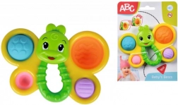 rammelaar vlinder voor baby’s met zachte vullingen en handvat