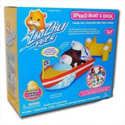 ZHU ZHU PETS motorboot met haven voor interactieve hamsters