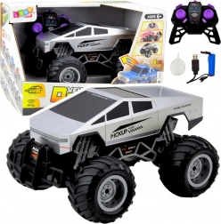 Op afstand bestuurbare terreinwagen Off-Road RC 1:16 zilver