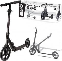 EVO step Flexi Max 200 zwart met standaard en draagriem 8+