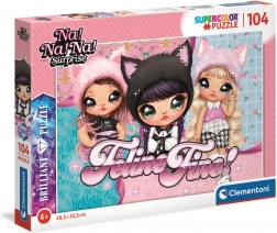 Clementoni Brilliant puzzel Na! Na! Na! Surprise Coole Katten, 104 stukjes