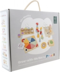 POLARB houten educatieve box GROW-WITH-ME 36+ maanden
