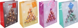 Kerstcadeautas maat M 26x32x11 cm