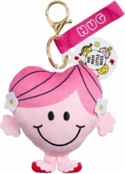 Pluchen sleutelhanger LITTLE MISS HUG – roze hartje