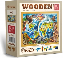 Houten puzzel WOODEN CITY Planeet van wilde dieren – 1010 stukjes